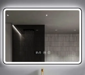 Black Frame LED Smart Mirror