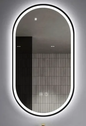 Black Frame Runway LED Smart Mirror