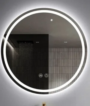 Round Frameless LED Smart Mirror